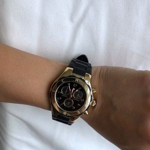 Michele  black and Gold Tahitian Jelly Bean